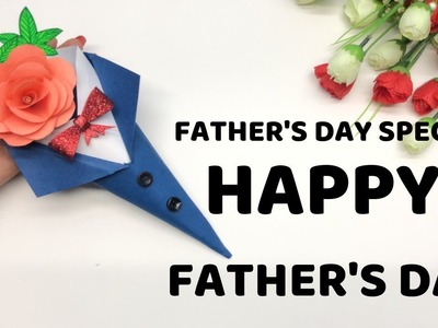 DIY card for Father's day | Father's day card idea by Quick Art Anjali