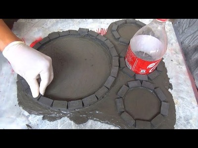 DIY Cement Art - The Idea Of ​​Bricks Creates A Small Fish Tank and Super Beautiful Flower Pots