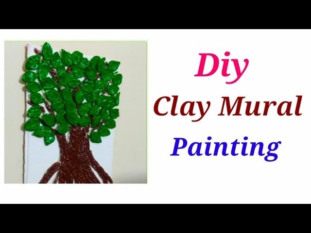 DIY clay mural art | clay art | wall decor |