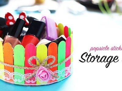 DIY Desk Organizer | Storage Box | Popsicle Stick Craft