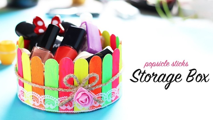 DIY Desk Organizer | Storage Box | Popsicle Stick Craft