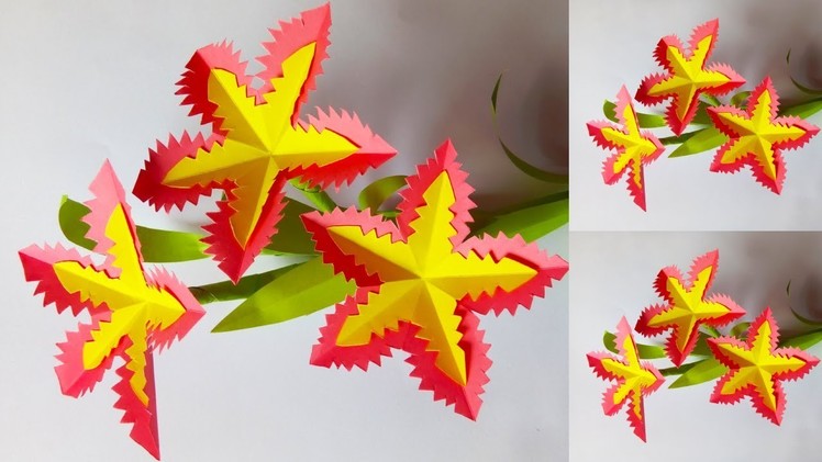 DIY: Easy Cute Flowers | How to Make Origami Paper Flowers Itself | Handmade Flower Crafts