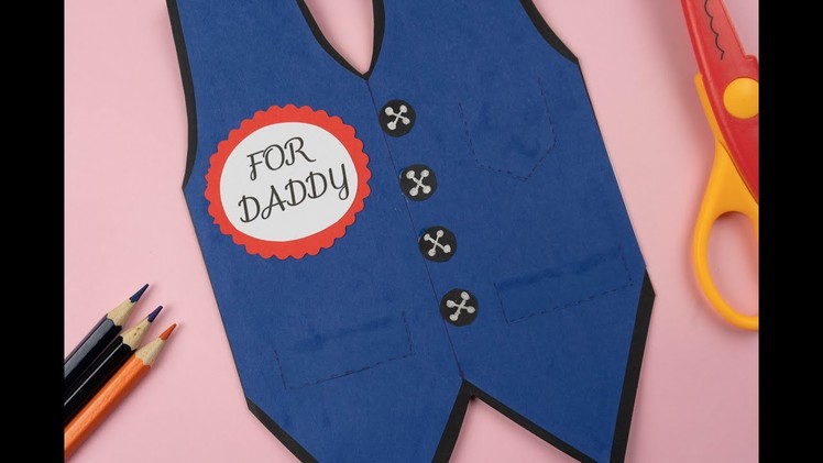 DIY Father Day Card.Father's Day easy Card Ideas.father's Day card tutorial