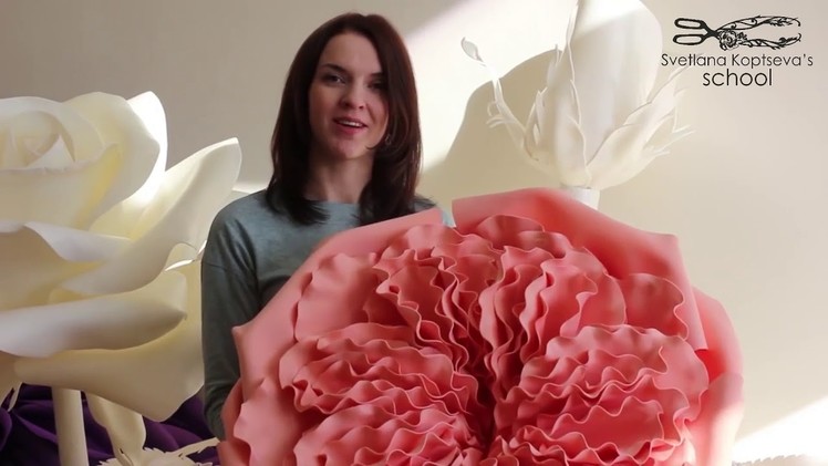 DIY Giant flowers Peony shaped rose