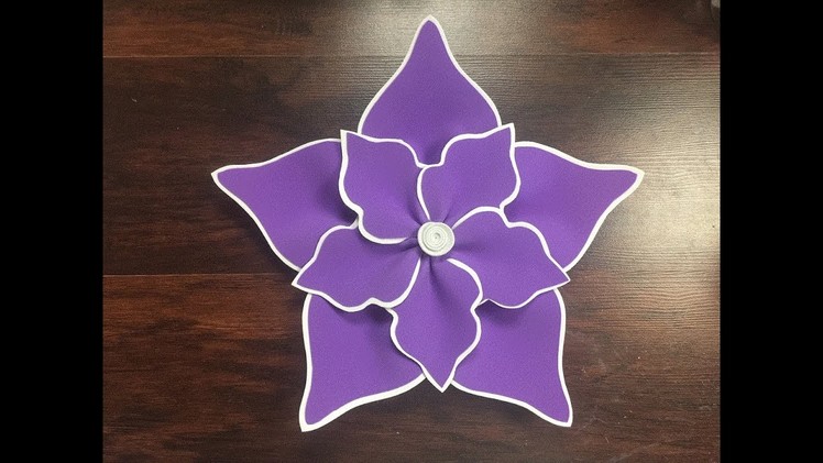 DIY: How to make this Beautiful Foam Flower. Como hacer una hermosa flor en foami