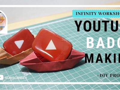 #DIY How to make Youtube Badge (Easy projects)