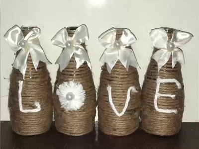 DIY idea with bottles .Easy DIY home decor (best out of waste)