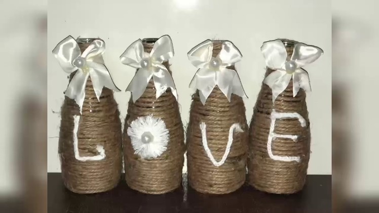 DIY idea with bottles .Easy DIY home decor (best out of waste)