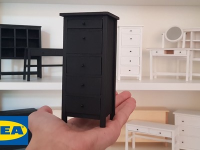 DIY IKEA Hemnes - 5 Drawer Chest (With internal system!). Miniature Furniture (Enable subtitles).