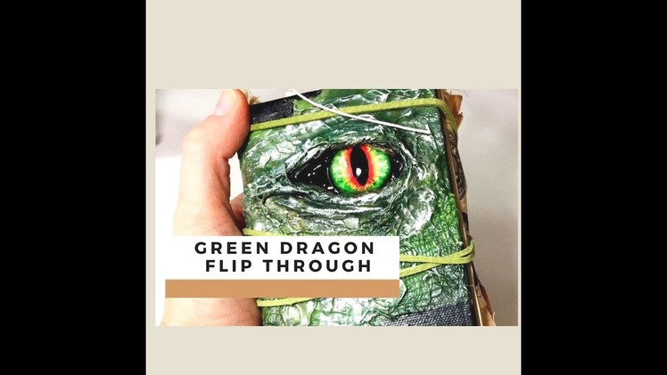 DIY Mini Junk Journal Green Dragon.Game of Thrones Flip Through