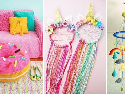 DIY Room Decor! 10 Easy Crafts at Home, Diy Ideas for Teenagers (DIY Wall Decor, Pillows, etc.)