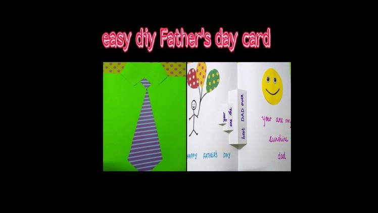 Easy DIY Father's day card.pop up card