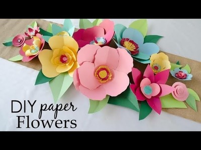 Easy diy paper flowers | paper crafts | tamizh girl