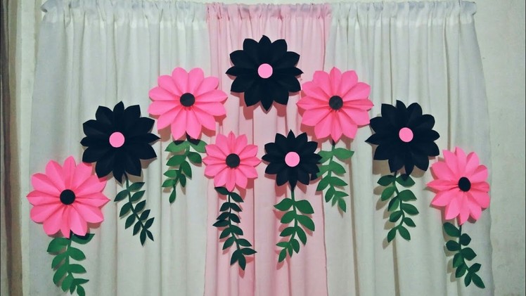 Easy Paper Flower Backdrop tutorial