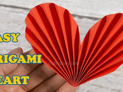 Easy Paper Origami Heart | How to make a Paper Heart 3D | Paper Heart DIY