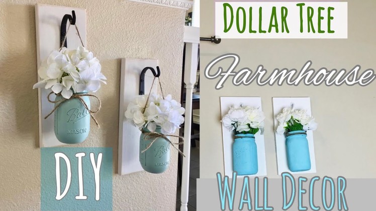 Farmhouse Decor DIY||Dollar Tree||Mason Jar Sconces||Decorate With Me||Summer Decor DIY