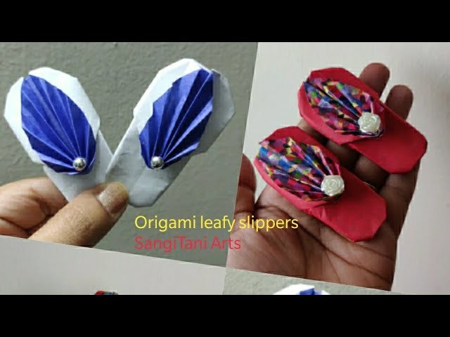 Friendship day gift  #Origami for best shoe making| how to make cute paper slippers | #diycraft