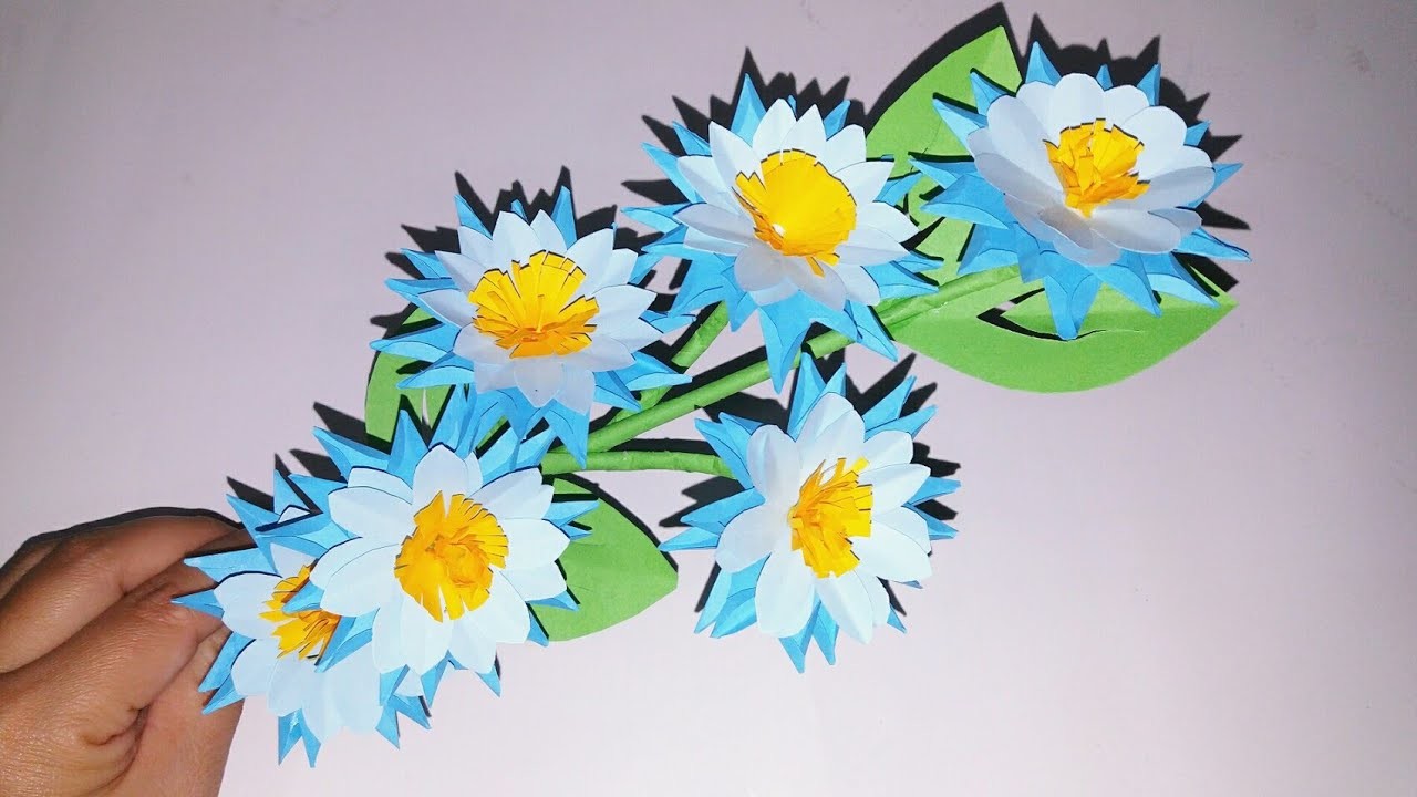 How to make Easy Paper Flower - Making Flower Step by Step - DIY Craft