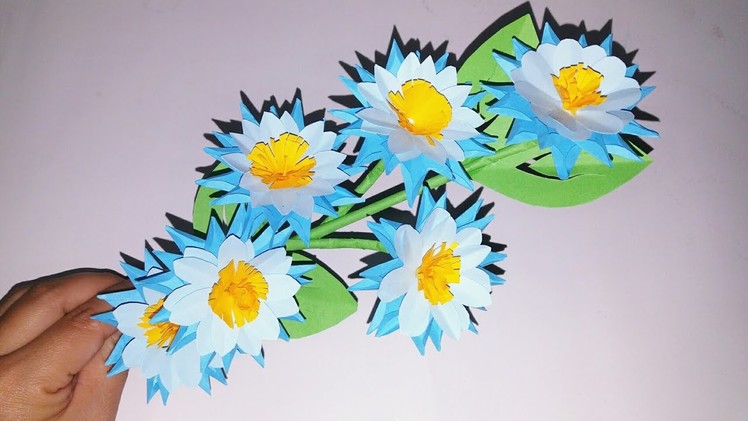 How to make Easy Paper Flower - Making Flower Step by Step - DIY Craft - Origami Flower - DIY Flower