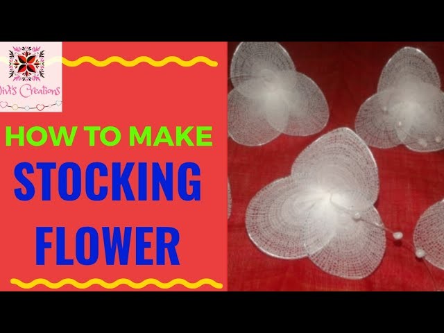 How to make easy & simple Stocking flower.DIY crafts
