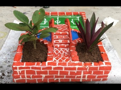 How To Make Ecological Garden Miniature - DIY - AMAZING IDEAS WITH CEMENT