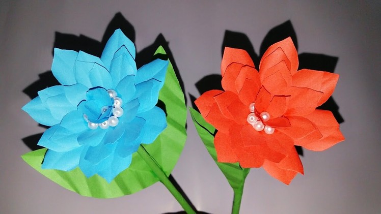 How to make flowers with paper - Paper Flower - Making Paper Flowers Step by Step - DIY Paper