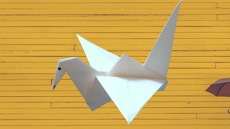 How To Make Origami Flapping brid With Paper | Make Paper Beautiful Crane Step By Step Youtube 2019