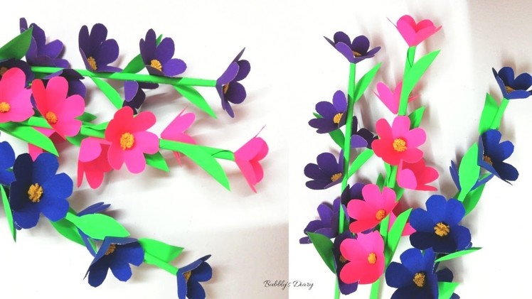 How to Make Paper Flowers - Decoration Ideas - Paper Crafts Flowers - DIY Room Decor