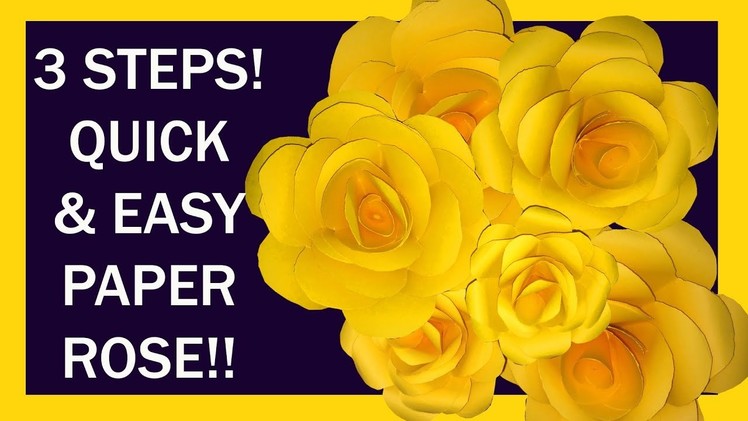 How To Make Paper Roses Easy and Realistic Paper Roses