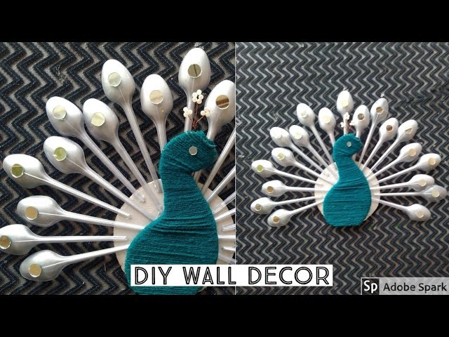 How to Make Peacock Wall Hanging | DIY Wall Decor | DIY Home Decor | parul pawar