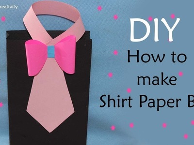 How to Make Shirt paper bag | Paper Bag Making At Home | DIY Paper Gift Bag |