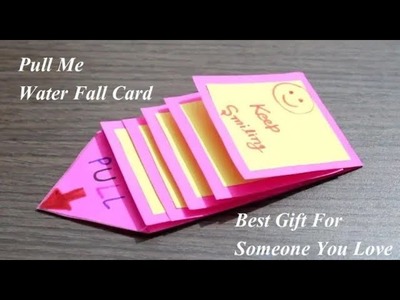 How to make waterfall card easy from waste paper| Best Gift Card