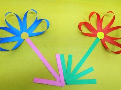 Make Summer Paper Flower for Wall Decorations - How To Make Paper Flower Daisy for Spring