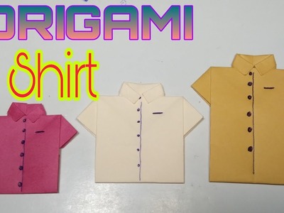 ORIGAMI SHIRT . How to make an easy paper Shirt # PaperShirt #Origami&DiyCraft #OrigamiTutorials