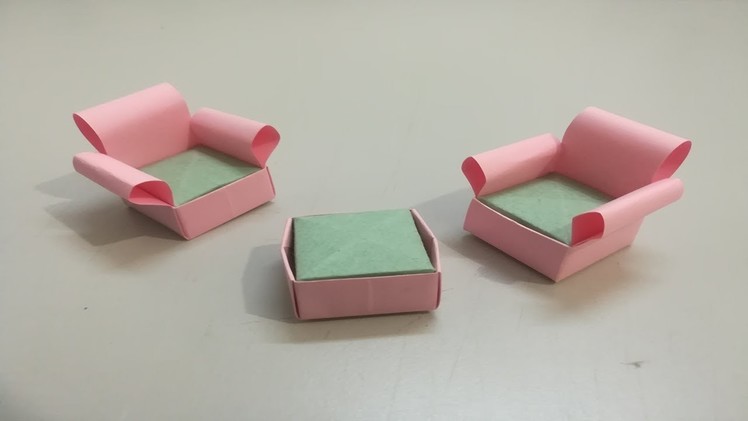 Origami Sofá de Papel - DIY Paper Sofa - How To Make Paper Sofa