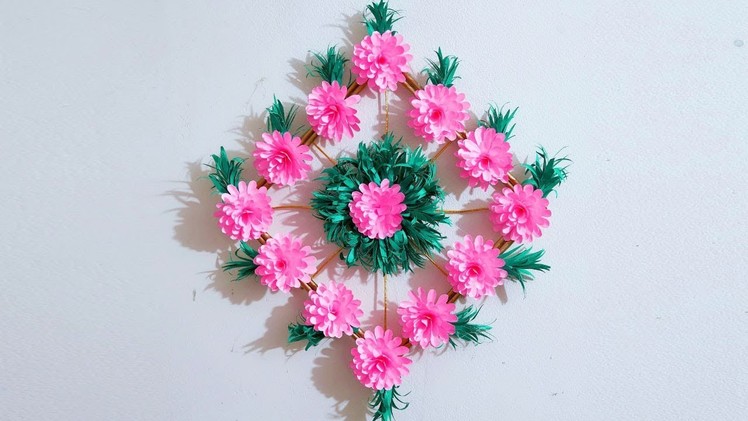 Paper Flower Wall Decoration | DIY Wall Decor | Easy Wall Decoration Ideas | Paper Craft New