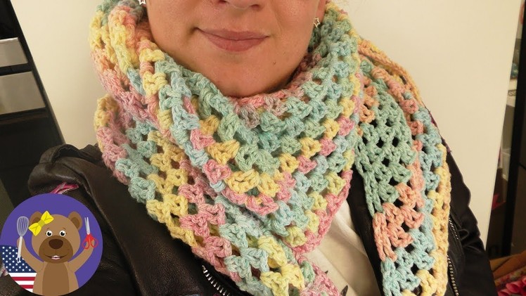 Spring Triangle Scarf | Pastel Colors, Easy Pattern | Rico Design
