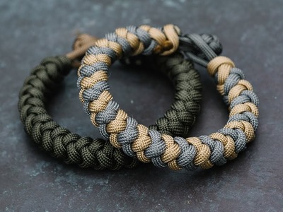 4 Strand Round Braid Knot and Loop Paracord Bracelet Tutorial