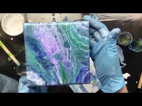 ( 883 ) Best of the mica acrylic pours