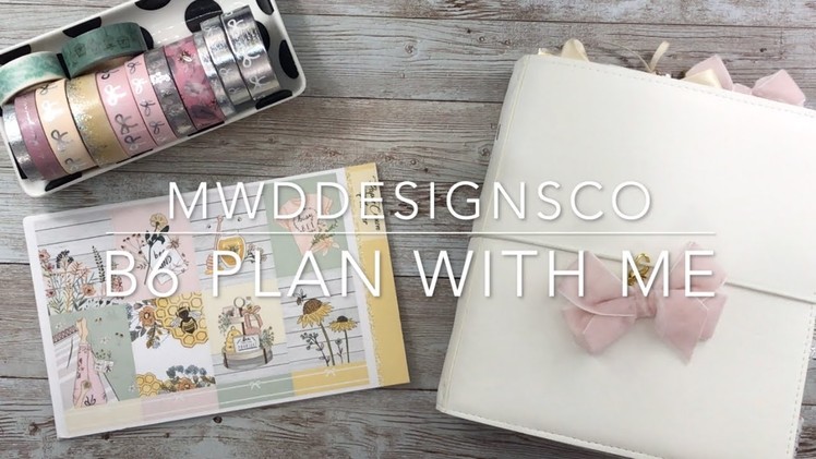 B6 PLAN WITH ME | Ft. Paper Crown Planner | Honey Bee