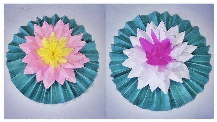 Beautiful Lotus Flower Making in Paper | ORIGAMI TULIP