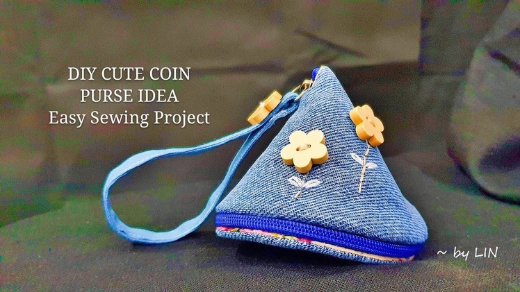 DIY CUTE COIN PURSE IDEA ‖ CREATIVE WAY TO SEWING PURSE #HandyMum