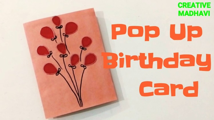 Easy Pop up Birthday Card for Beginners.Pop Up Birthday Card.Explosion Box.Scrapbook.CreativeMadhavi