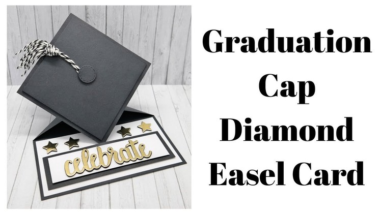 Graduation Cap Easel Card