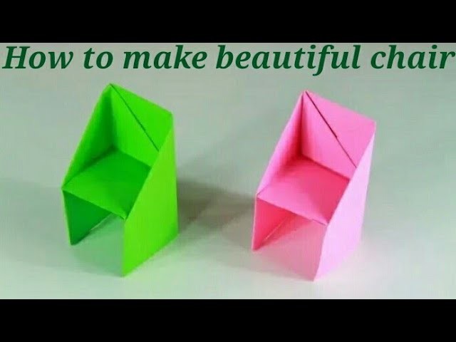 HOW to make beautiful chair with paper || very easy