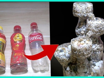 How to make water fountain - DIY waterfall using plastic bottle | Har Channel