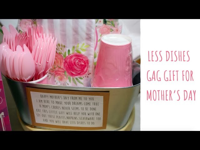 Less Dishes Gag Gift Idea for Mother's Day