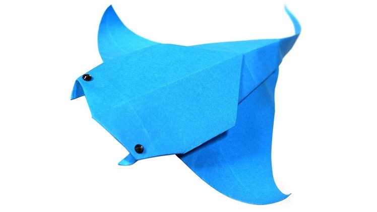Origami Manta Ray Stingray (Easy Origami) - Paper Crafts 1101