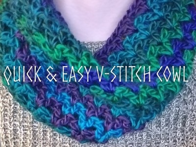 Quick & Easy V-stitch Cowl