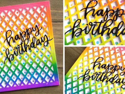 Rainbow Jewel Shaker Card (Full Card Shaker) by Pretty Pink Posh